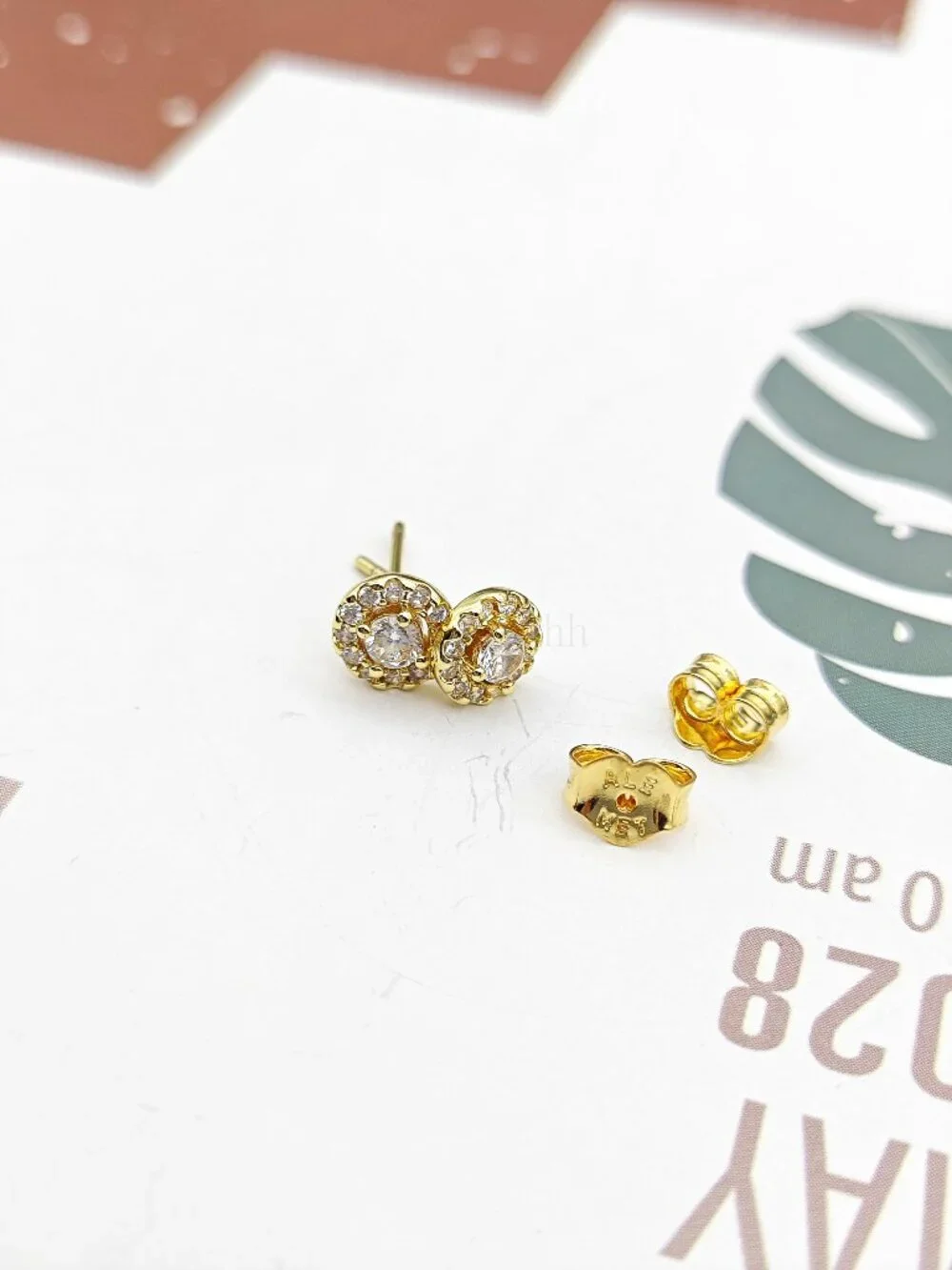 Pandora Round Pavé Halo Stud Earrings